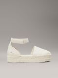 Alb Espadrile Cu Platforma Din Material Textil  Femei