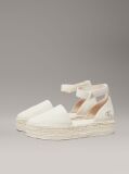 Alb Espadrile Cu Platforma Din Material Textil  Femei