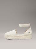 Alb Espadrile Cu Platforma Din Material Textil  Femei