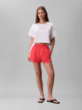 Alb Tricou De Plaja Cropped  Femei