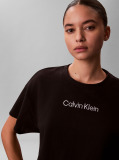Negru Tricou De Plaja Cropped  Femei
