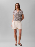 Multi Top Wrap Din Crep Cu Imprimeu  Femei