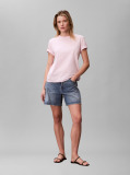 Roz Tricou Clasic Cu Logo Tonal  Femei