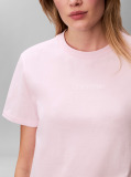 Roz Tricou Clasic Cu Logo Tonal  Femei
