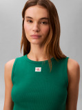 Verde Top Tip Maiou Cu Eticheta Logo  Femei