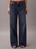 Denim Blugi Cu Croiala Wide Leg  Femei