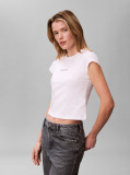 Alb Tricou Baby Fit  Femei
