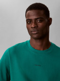 Verde Tricou Slim Din Piqué Elastic Cu Maneca Scurta  Barbati