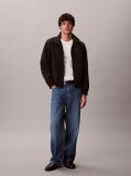Negru Geaca Windbreaker Cu Fermoar Si Guler Inalt  Barbati