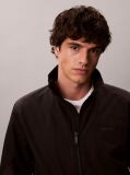 Negru Geaca Windbreaker Cu Fermoar Si Guler Inalt  Barbati