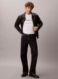 Alb Tricou Cu Logo Linear  Barbati