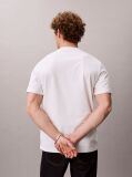Alb Tricou Cu Logo Linear  Barbati