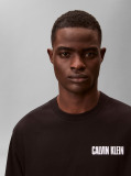 Negru Tricou Gros Cu Logo Din Jersey  Barbati