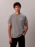Gri Tricou Din Bumbac Cu Emblema  Barbati