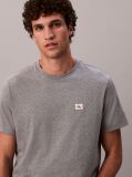 Gri Tricou Din Bumbac Cu Emblema  Barbati