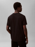 Negru Tricou Cu Logo Si Croiala Clasica   Barbati