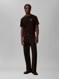Negru Tricou Cu Logo Si Croiala Clasica   Barbati
