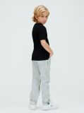 Negru Tricou Cu Logo Perforat  Baieti