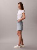 Denim Pantaloni Scurti Din Denim Cu Aspect Spalat  Femei