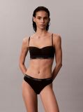 Negru Sutien Balconette Cu Banda Larga - Icon Cotton Modal  Femei