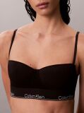 Negru Sutien Balconette Cu Banda Larga - Icon Cotton Modal  Femei