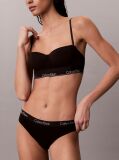 Negru Sutien Balconette Cu Banda Larga - Icon Cotton Modal  Femei