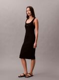 Negru Rochie Mini Fara Maneci Cu Structura Ripata  Femei