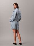 Denim Pantaloni Scurti Din Denim Needle-Punch  Femei