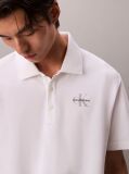 Alb Tricou Polo Casual Monologo  Barbati