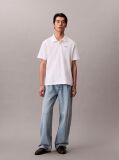 Alb Tricou Polo Casual Monologo  Barbati