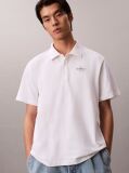 Alb Tricou Polo Casual Monologo  Barbati