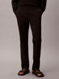 Negru Pantaloni Chinos Cu Croiala Slim Si Nasturi  Barbati