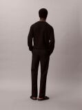 Negru Pantaloni Chinos Cu Croiala Slim Si Nasturi  Barbati