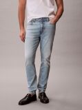 Denim Blugi Cu Croiala Slim Tapered Si Aspect Marbled  Barbati