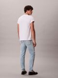 Denim Blugi Cu Croiala Slim Tapered Si Aspect Marbled  Barbati
