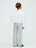 Alb Jacheta Alba Din Denim  Fete