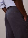 Albastru Pantaloni Chinos Cu Croiala Slim Si Nasturi  Barbati