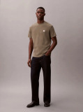 Verde Tricou Clasic Din Material Waffle  Barbati