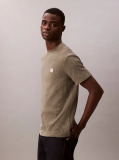 Verde Tricou Clasic Din Material Waffle  Barbati