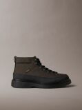 Black Water-Repellent Lug Hiking Boots  Men