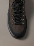 Black Water-Repellent Lug Hiking Boots  Men