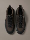 Black Water-Repellent Lug Hiking Boots  Men