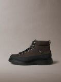 Black Water-Repellent Lug Hiking Boots  Men