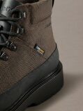 Black Water-Repellent Lug Hiking Boots  Men