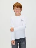 Alb Tricou Pentru Copii Cu Maneca Lunga  Copii Unisex