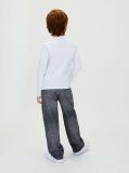 Alb Tricou Pentru Copii Cu Maneca Lunga  Copii Unisex