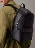 Black Logo Backpack  Men