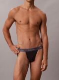 Negru Set 3 Perechi Jock Straps - Icon Cotton Stretch  Barbati