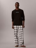 Black Flannel Pyjama Set  Men