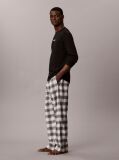 Black Flannel Pyjama Set  Men